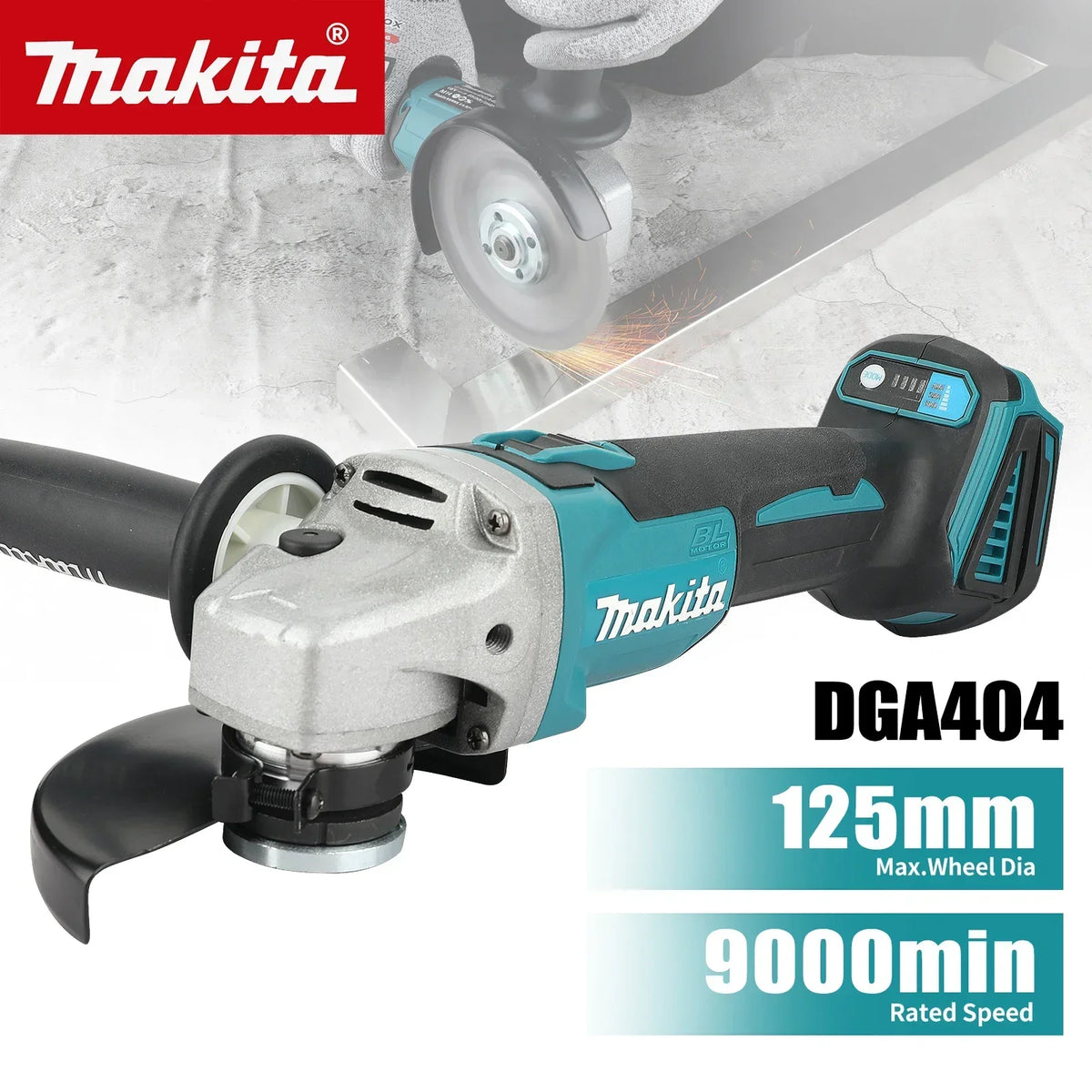 Makita 18V | DTW300 Impact Wrench + DGA404 Grinder | 2-in-1 Tool Set