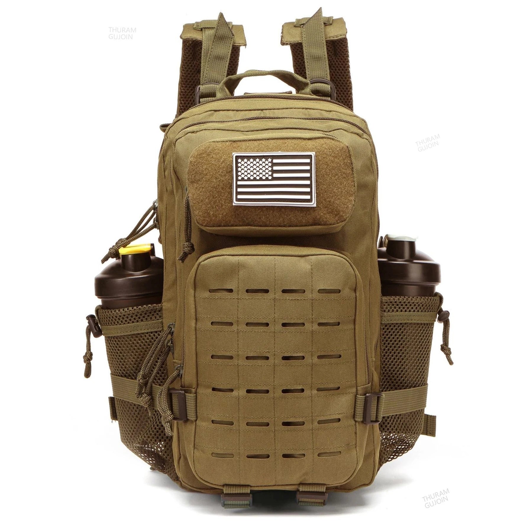 Waterproof Backpack 25L/50L | Gym, Hiking, Travel & Laptop Bag | Dual Bottle Holders | 12 Colors