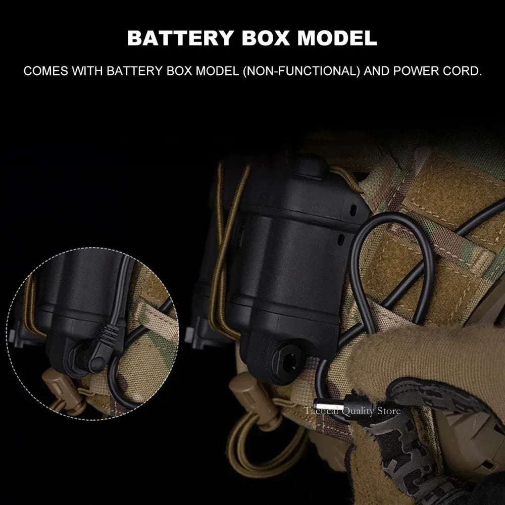 AN/PVS31 Binocular Night Vision Goggles Dummy Model | Airsoft Helmet Prop | Cosplay & Film | BK/TAN