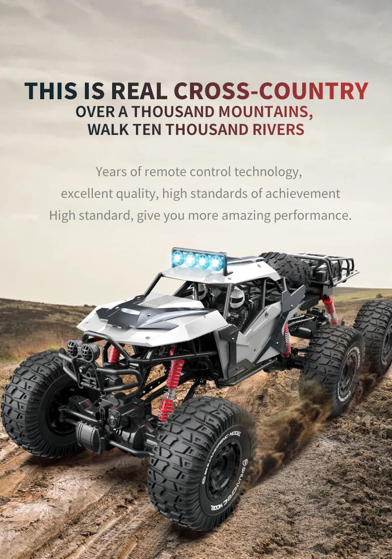 Large RC Off-Road Car — 4WD Remote Control Monster Truck | Kids & Adults