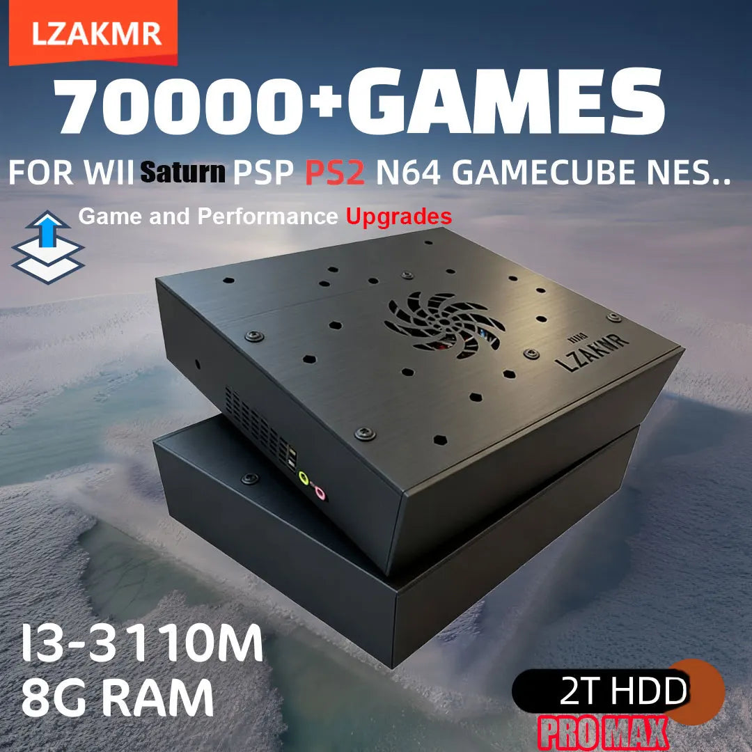Consola Retro Gaming LZAKMR | 70,000+ Juegos | PS2, PSP, Wii, GameCube, Windows 11