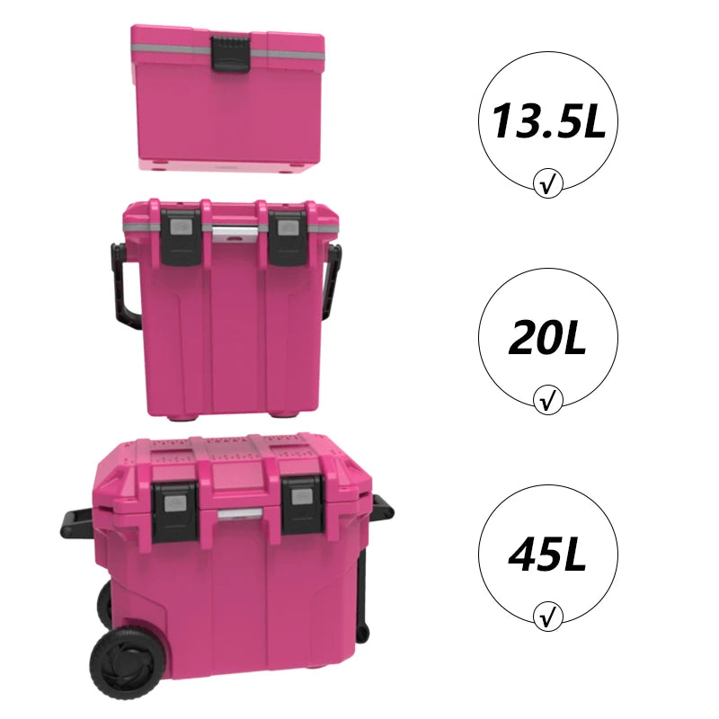 Outdoor Insulated Cooler with Wheels | Nevera portátil con ruedas