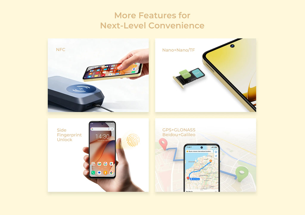OUKITEL C68 Plus | Smartphone 4G 6000mAh 64MP 7.2" Dual Display | NFC Android 15