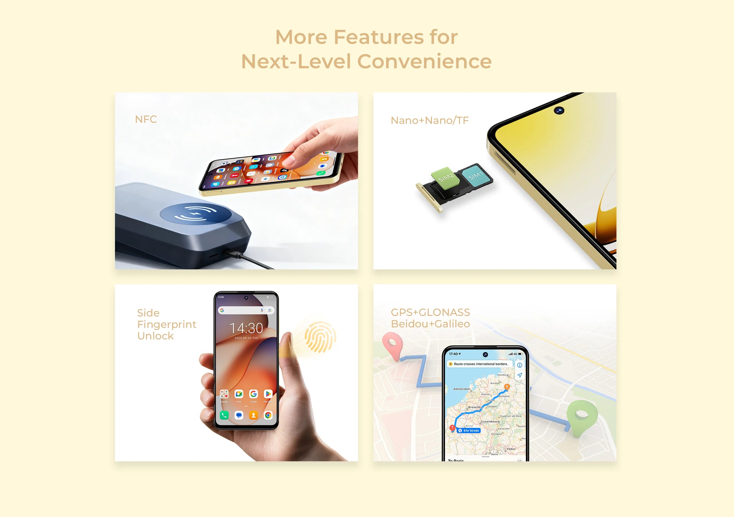 OUKITEL C68 Plus | Smartphone 4G 6000mAh 64MP 7.2" Dual Display | NFC Android 15