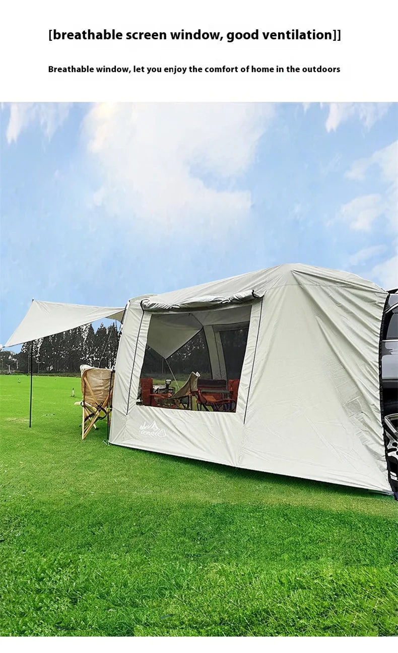 SUV Car Tail Tent | 3-4 Person Waterproof Camping Tent | Tunnel & Dome Style | UPF50 PU3000mm
