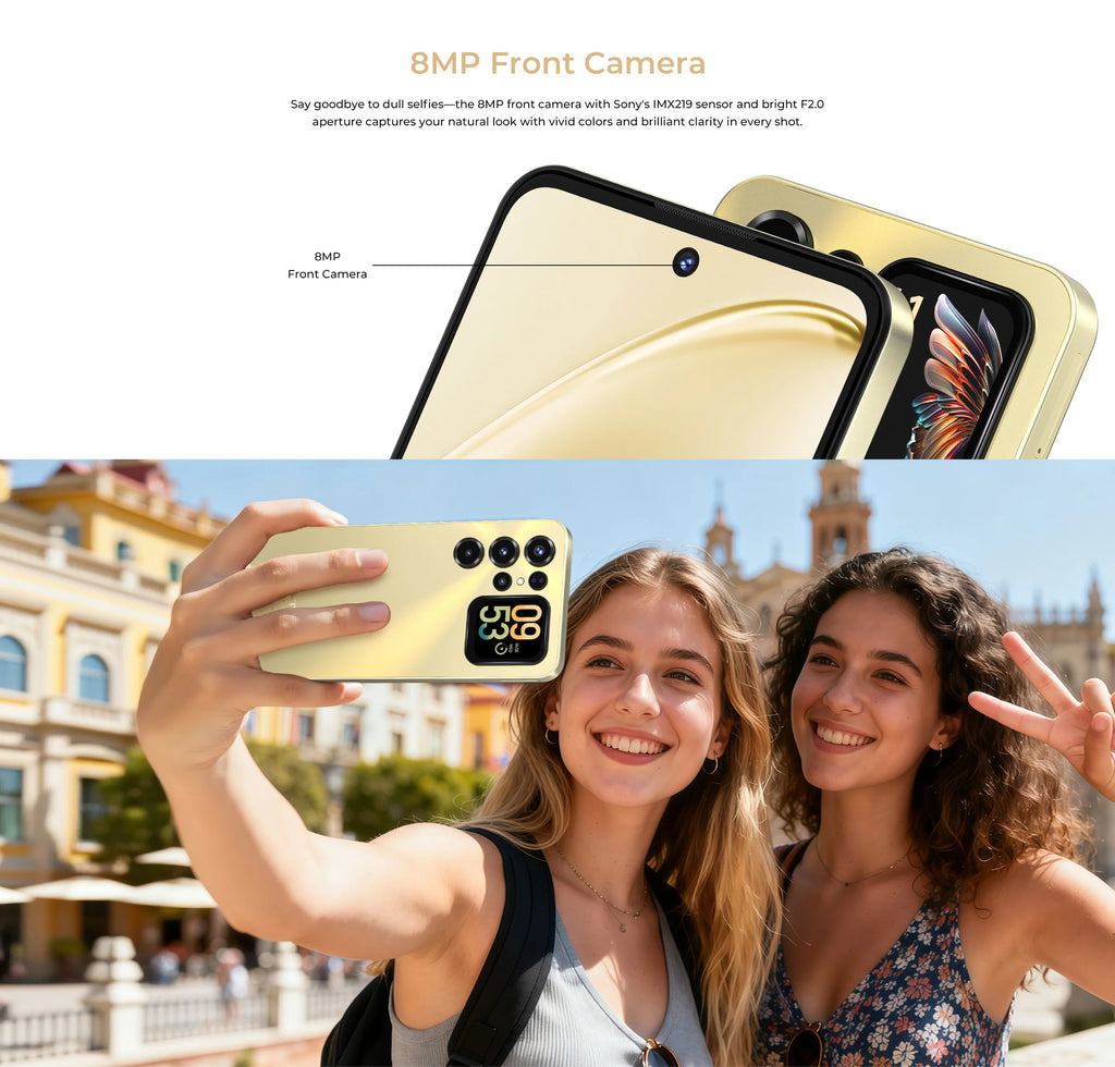 OUKITEL C68 Plus | Smartphone 4G 6000mAh 64MP 7.2" Dual Display | NFC Android 15