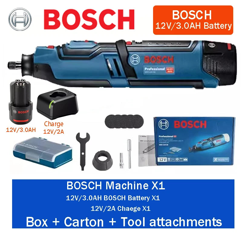 Bosch GRO 12V-35 | Cordless Rotary Tool | Battery Kits