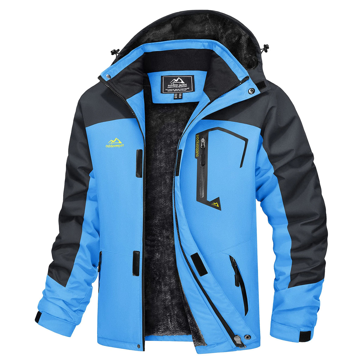 MAGCOMSEN Men's Winter Jacket | Fleece Lined | Ski & Hiking