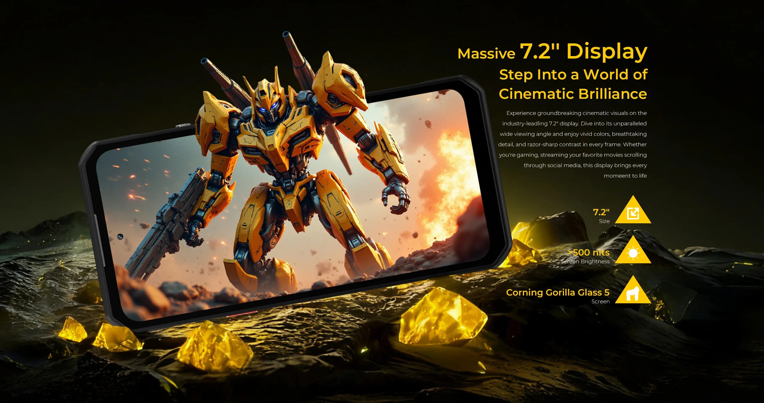 OUKITEL WP60 | Rugged Smartphone 5G 10000mAh 108MP 120Hz | Android 15 NFC