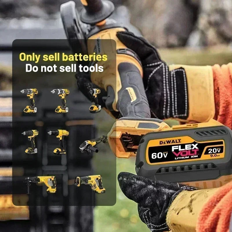 DEWALT-Compatible 20V/60V MAX Li-Ion Batteries | 2Ah-9Ah