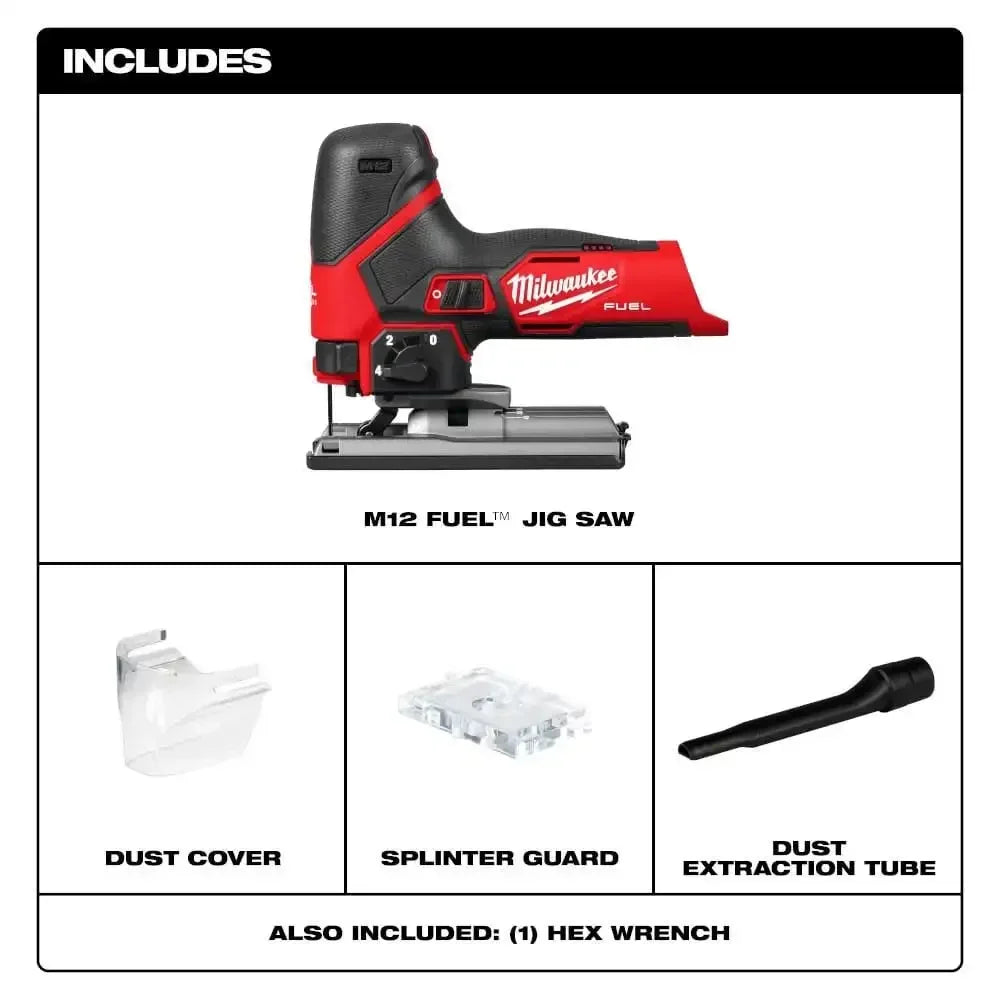 Milwaukee-Compatible M12 FJS/2545 | Brushless Cordless Jig Saw