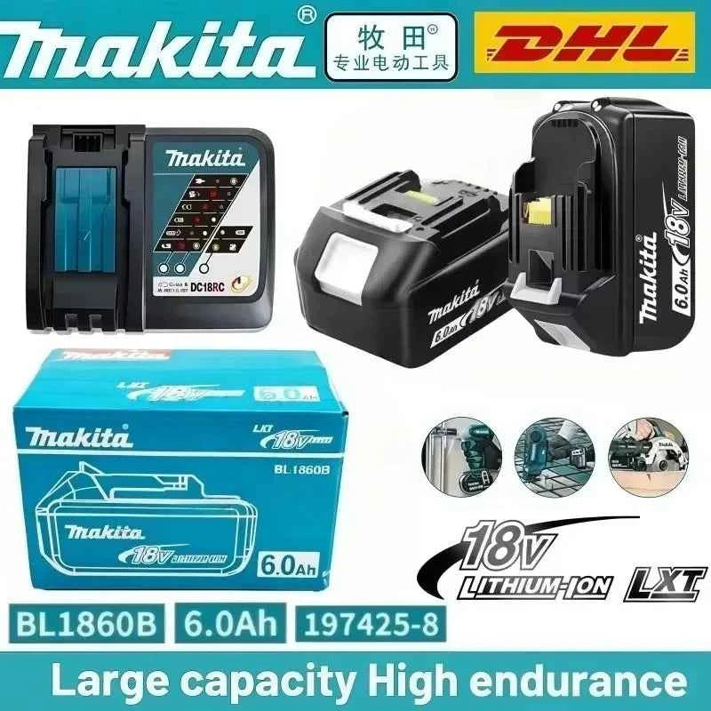 Makita-Compatible 18V Batteries & Charger | 3Ah/6Ah | DDF487