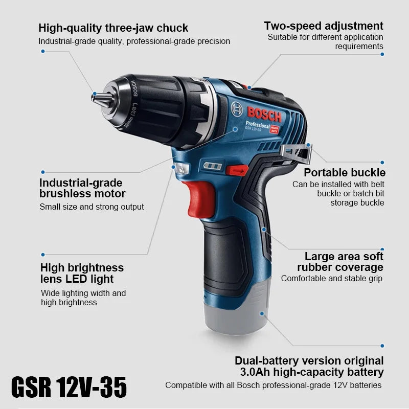 Bosch GSR 12V-35 | Brushless Cordless Drill Driver | Bare Tool