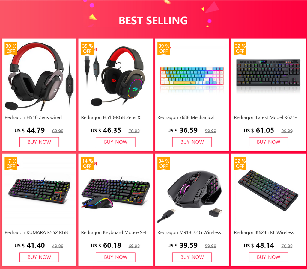 Mouse Gaming Redragon M712 OCTOPUS | 10000 DPI | RGB 12 Modos | 9 Botones | Ambidiestro | USB | Redragon M712 OCTOPUS Gaming Mouse 10000 DPI RGB 12 Modes 9 Buttons Ambidextrous USB