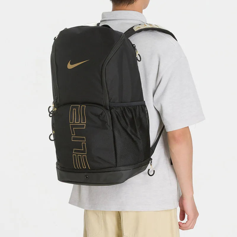 Nike Elite HM9965-013 | Black & Metallic Gold | Unisex Backpack
