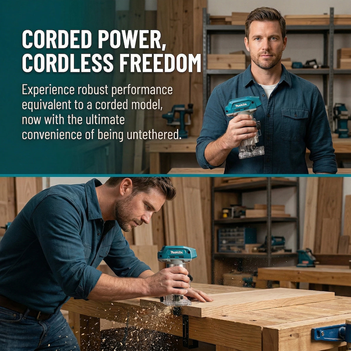 Makita DRT50 | 18V Brushless Wood Trimmer | EU