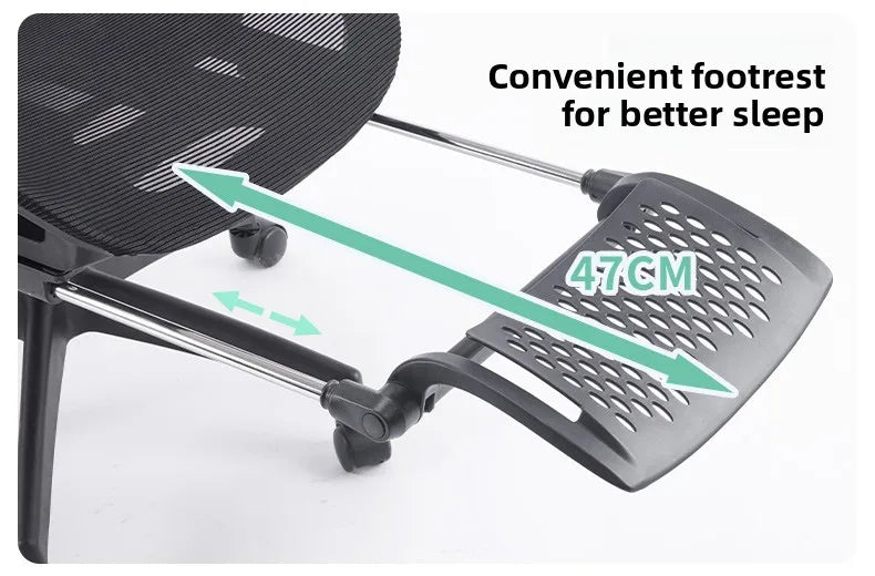 Ergonomic Office Chair | Reclining & Footrest | Lumbar