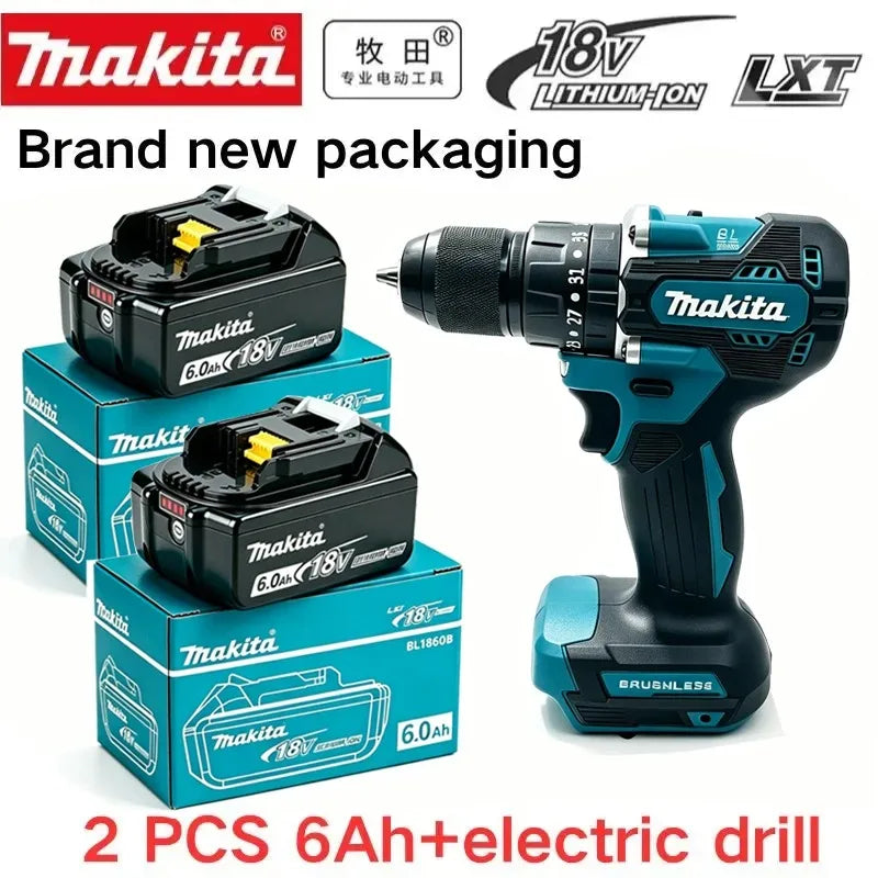 Makita-Compatible 18V Batteries & Charger | 3Ah/6Ah | DDF487