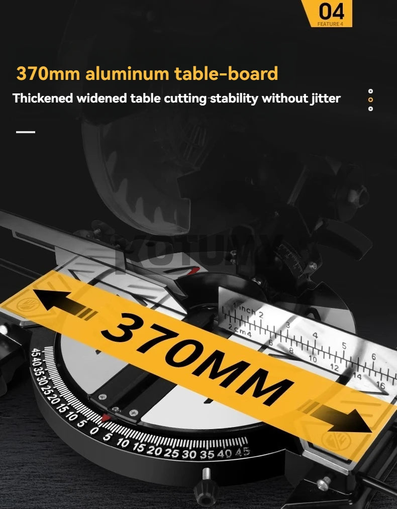 KOTUMY Multifunction Miter Saw | 45° Cutting | 220V