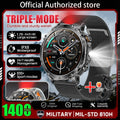 Flttoltn AK106 | Smartwatch Militar 1400mAh | AMOLED 1.7", IP69K, Linterna LED, 100+ Deportes