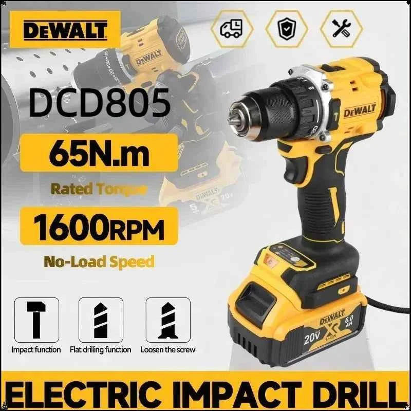 DEWALT-Compatible DCD805 | 20V Brushless Hammer Drill Kits
