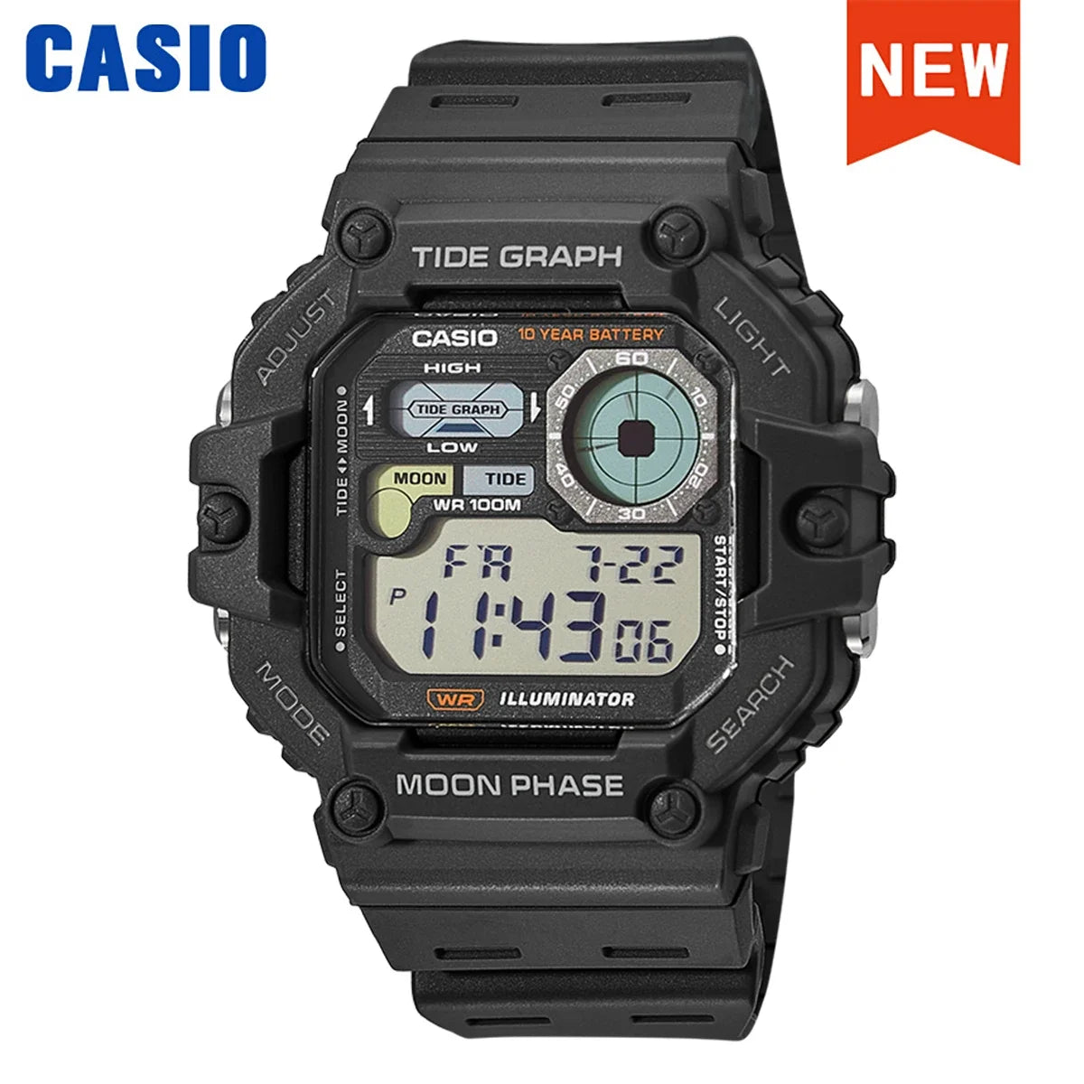 Casio WS-1700H-1A | Digital Alarm & Calendar | Men's Watch