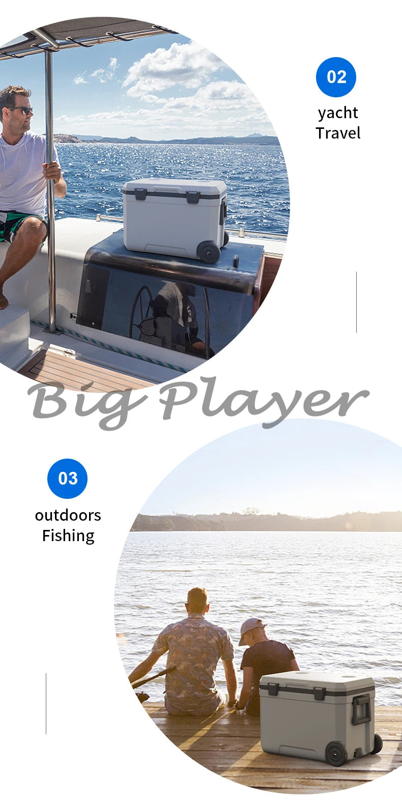 Insulated Cooler Box | Portable Outdoor Food Storage / Nevera portátil aislada