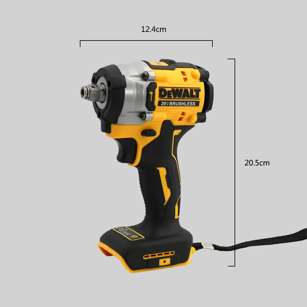 DEWALT-Compatible DCF921 | 20V Brushless Impact Wrench | LED Light