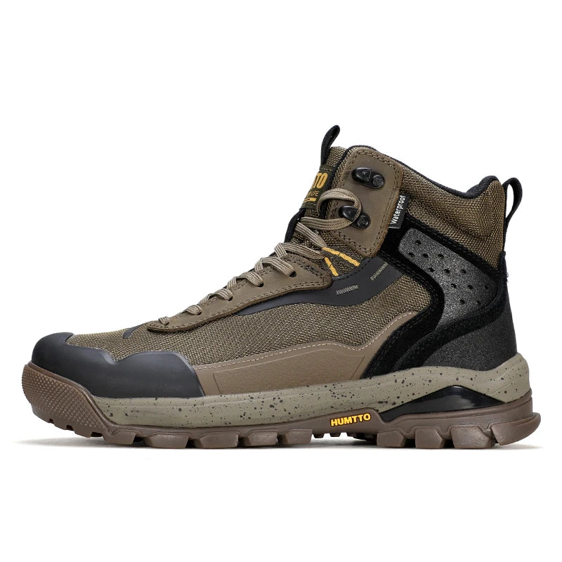 HUMTTO Men's Hiking Shoes | Lace-Up & Rubber Sole | Outdoor Walking