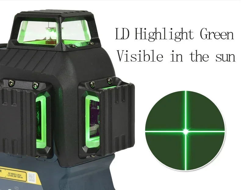 Bosch GLL3-60XG | Green 3D 12-Line Laser Level | Self-Leveling