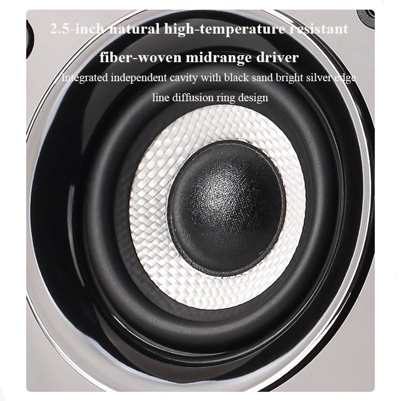 Altavoces Pasivos HiFi de Estantería 5.5" | 100W | 3 Vías | Caja de Madera | Par | 5.5" HiFi Passive Bookshelf Speakers 100W 3-Way Wooden Cabinet Pair