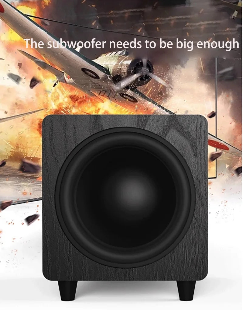 AOSIBAO M10D | Subwoofer Activo 10" 300W | HIFI Home Theater | Caja Madera | altson.shop