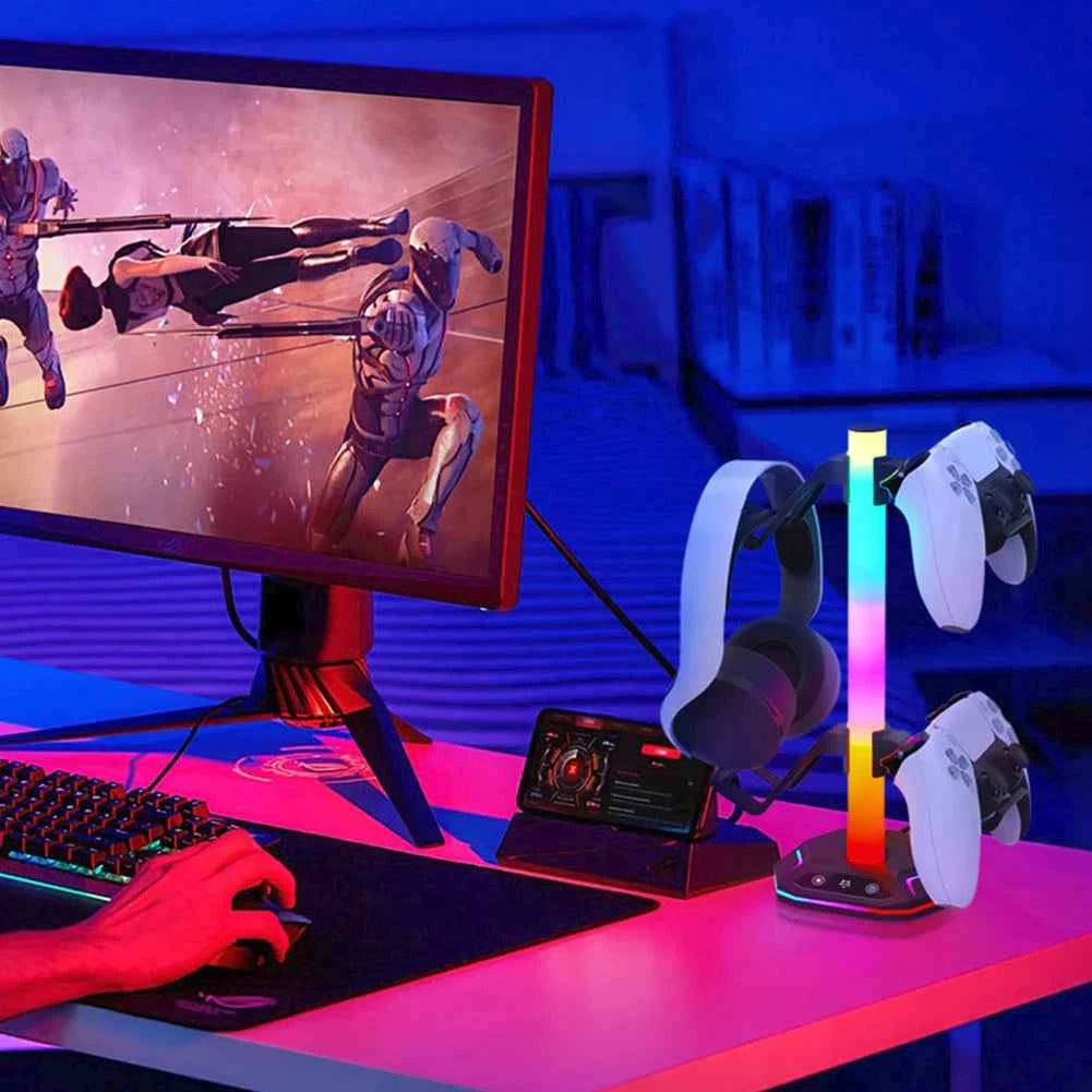 REMANK Controller Holder | RGB Light Stand | PS5, PS5 Slim, PS4, Xbox, PC