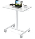 Pneumatic Mobile Laptop Desk | Gas-Lift & Locking Wheels | Escritorio Ajustable