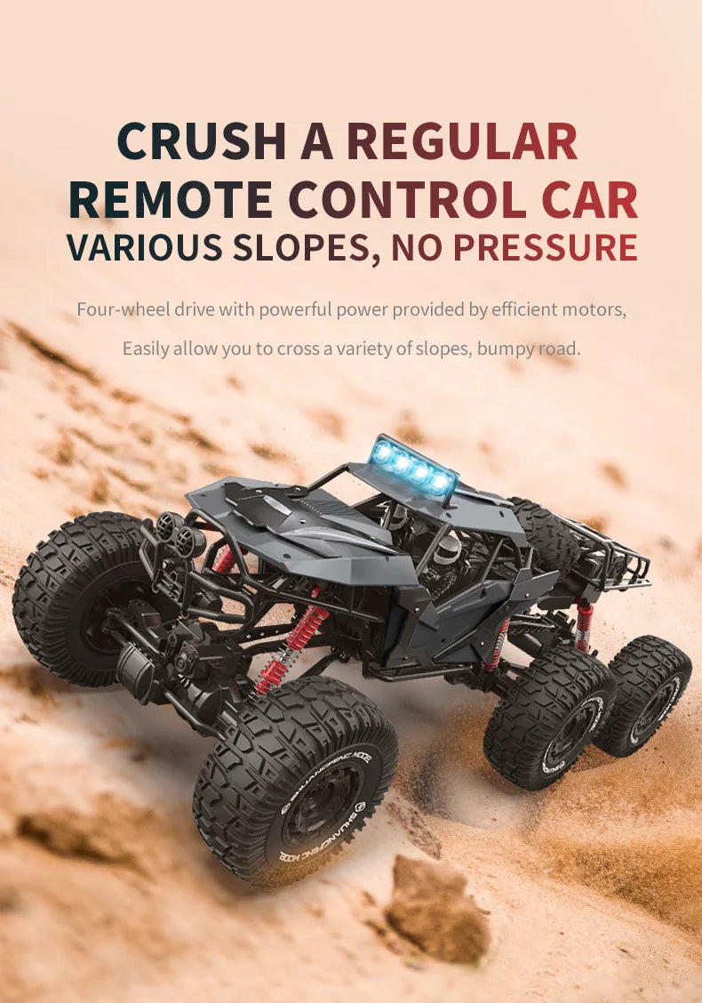 Large RC Off-Road Car — 4WD Remote Control Monster Truck | Kids & Adults