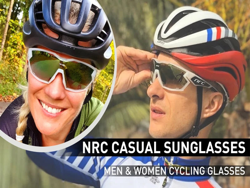 NRC X2 PRide Gafas de Ciclismo con 3 Lentes – Hombre/Mujer, MTB, Bicicleta, UV400