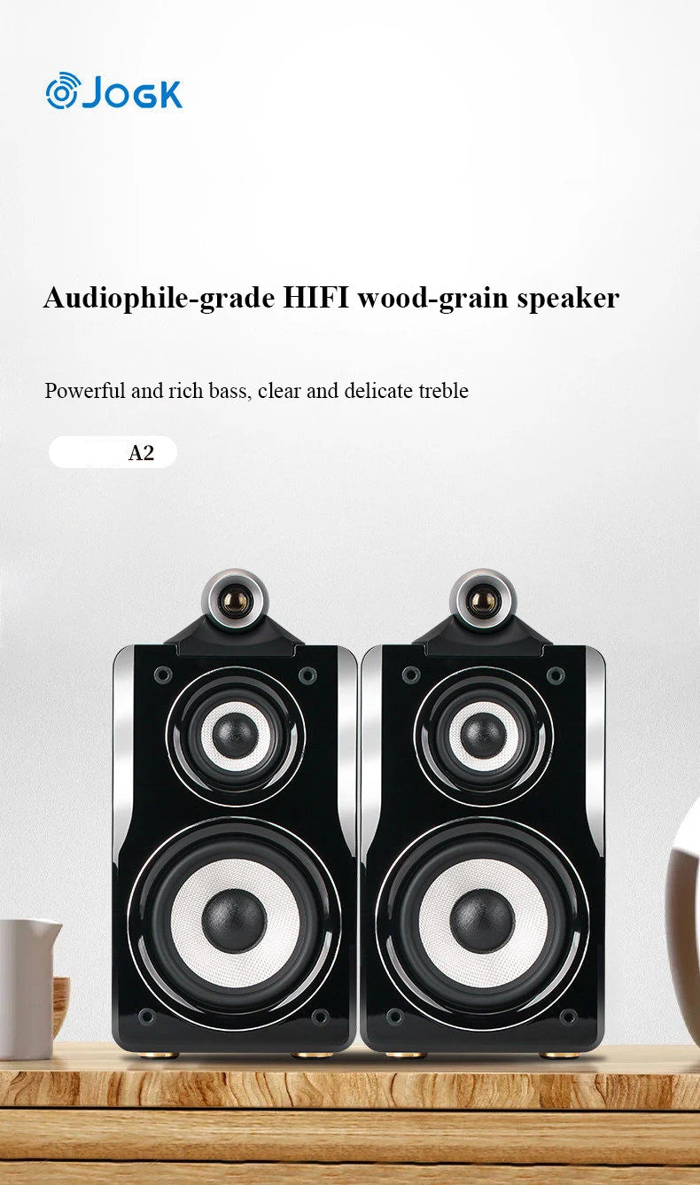 Altavoces Pasivos HiFi de Estantería 5.5" | 100W | 3 Vías | Caja de Madera | Par | 5.5" HiFi Passive Bookshelf Speakers 100W 3-Way Wooden Cabinet Pair
