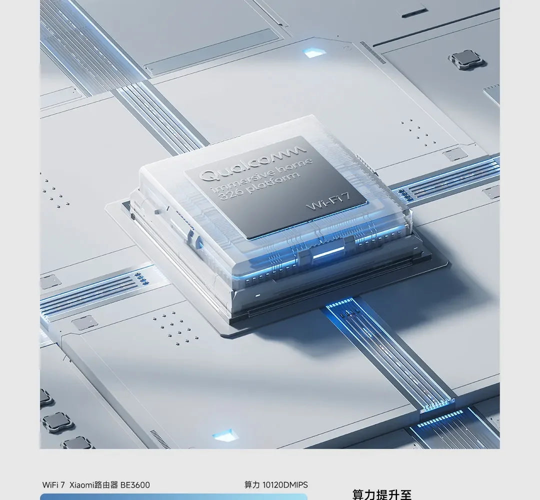 Xiaomi Router BE3600 WiFi 7 Mesh | MLO Doble Banda | 3600Mbps | Qualcomm 4-Core | VPN | Gaming | MiWiFi