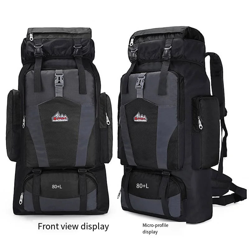 80L Nylon Hiking Backpack | Outdoor Travel / Mochila de montaña