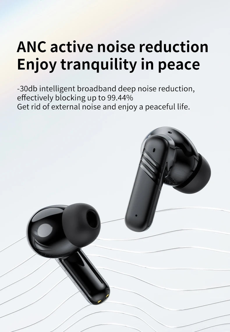 Traductor IA In-Ear | Bluetooth 5.4 | 134 Idiomas | Cancelación de Ruido | Tiempo Real | TWS | Myxon LX-10 / BY-09