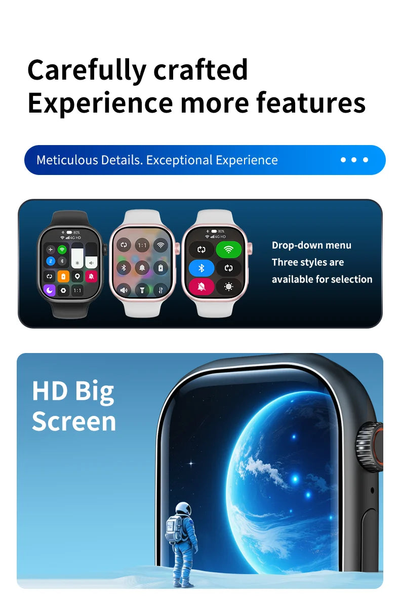 S10 Smartwatch Android 4G LTE | AMOLED 2.06" | Rotating Camera | SIM Card | GPS | WiFi | Men Women Kids | S10 Smartwatch Android 4G LTE | AMOLED 2.06" | Cámara Giratoria | Tarjeta SIM | GPS | WiFi | Hombre Mujer Niños