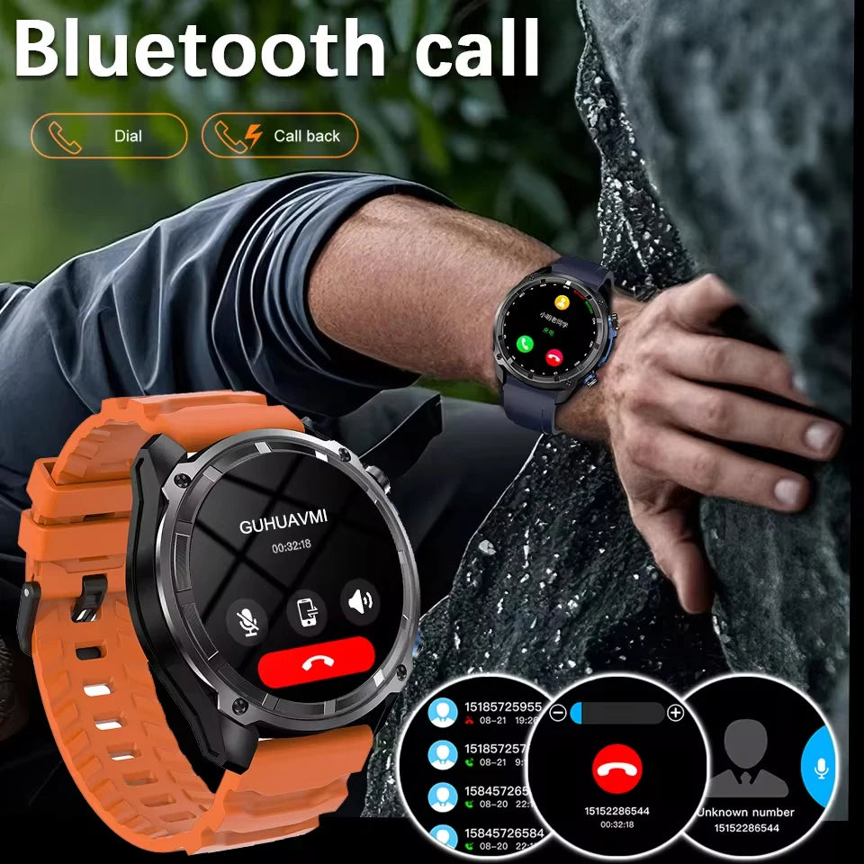 GPS Smartwatch 2025 | AMOLED 1.43" HD Gorilla Glass | 1000mAh | 10ATM Waterproof | Bluetooth Calling | Men Sport | Smartwatch GPS 2025 | AMOLED 1.43" HD Gorilla Glass | 1000mAh | Resistente al Agua 10ATM | Llamadas Bluetooth | Deporte