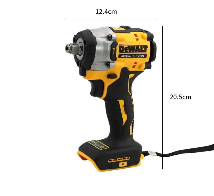 DEWALT-Compatible DCF921 | 20V Brushless Impact Wrench | LED Light