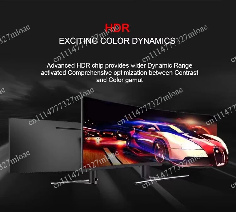 49-Inch Ultrawide Curved Monitor 32:9 | 5K 165Hz | Built-in Speakers | Home & Office