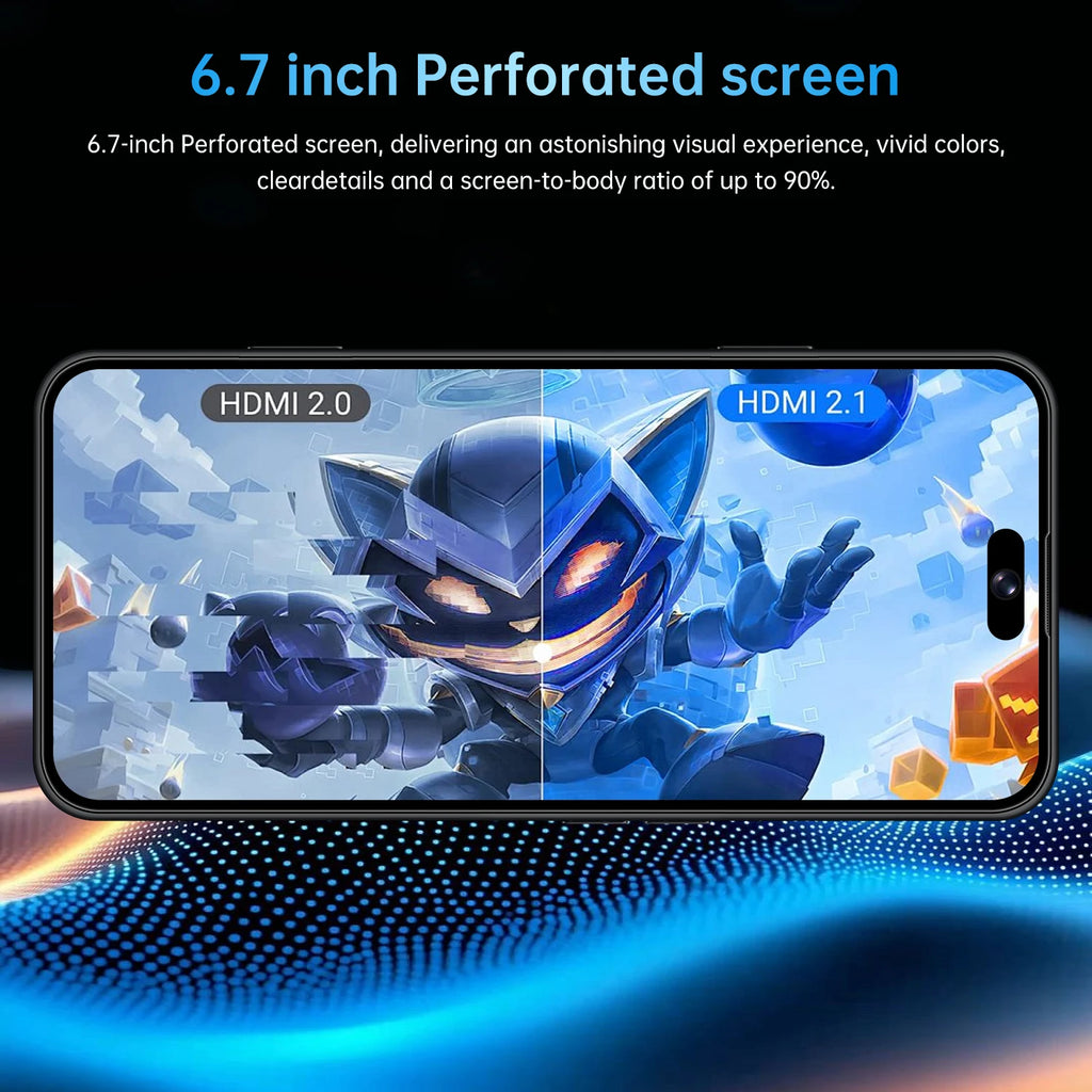 IVMI 17Pro Max | 4G | Android 10 | 6.7" Fullview | 3GB+16GB | 13MP | 3500mAh | Dual SIM | Play Store | Bluetooth | WiFi