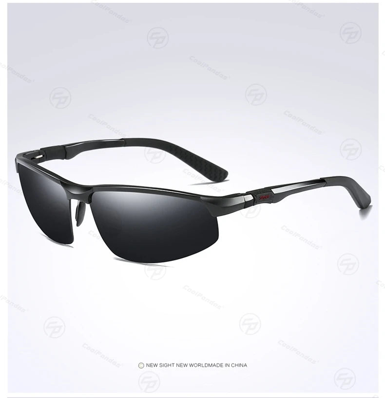 COOLPANDAS Gafas de Sol Polarizadas UV400 | Marco de Aleación | Estilo Cuadrado