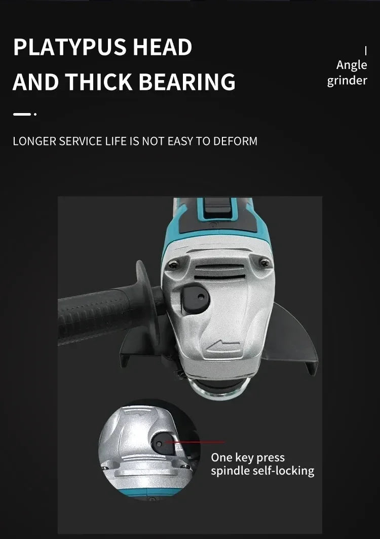 Makita DGA404 | 18V Brushless Angle Grinder | 100mm