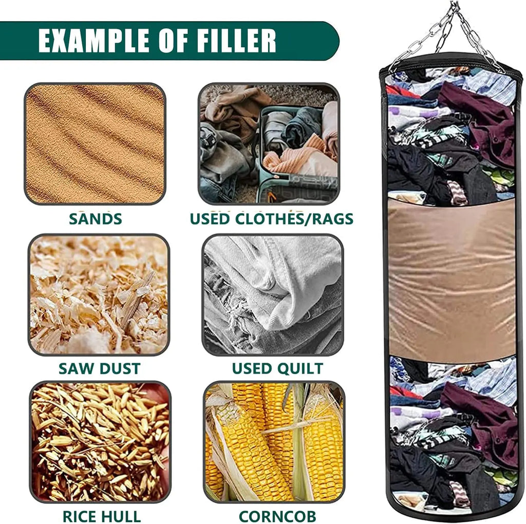 Heavy Duty Oxford Cloth Hollow Boxing Bag | Sandbag for Adults, Youth & Women | Home Training Set