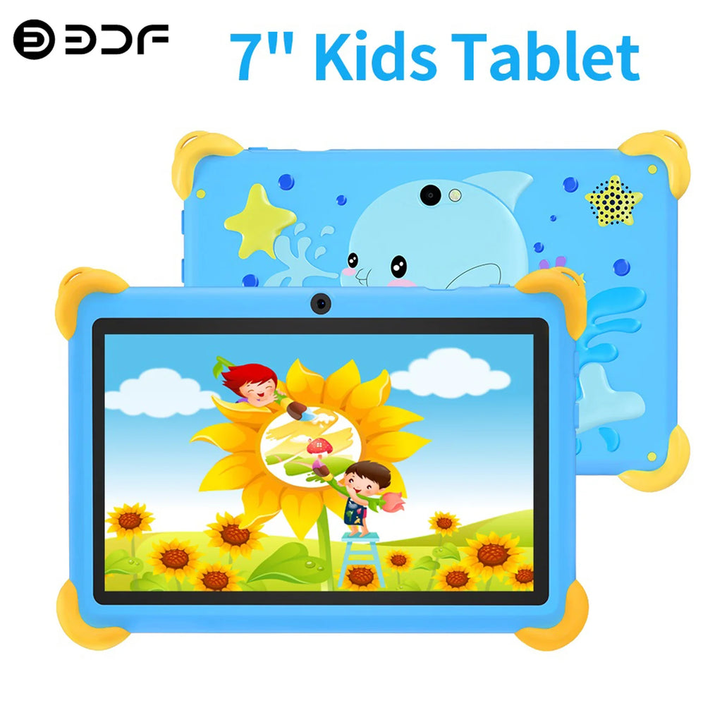 Tablet Infantil BDF 7" | Android 13 | 4GB RAM + 64GB | WiFi | Quad-Core | 4000mAh | Diseño para Niños