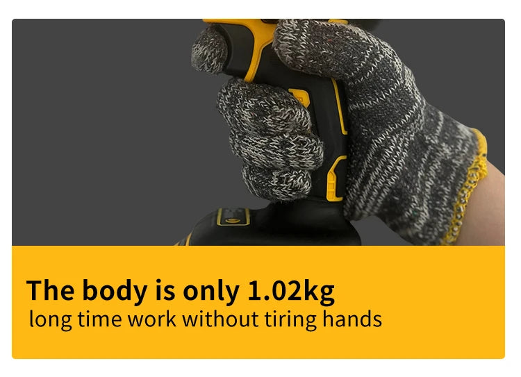 DEWALT-Compatible DCF921 | 20V Brushless Impact Wrench | LED Light